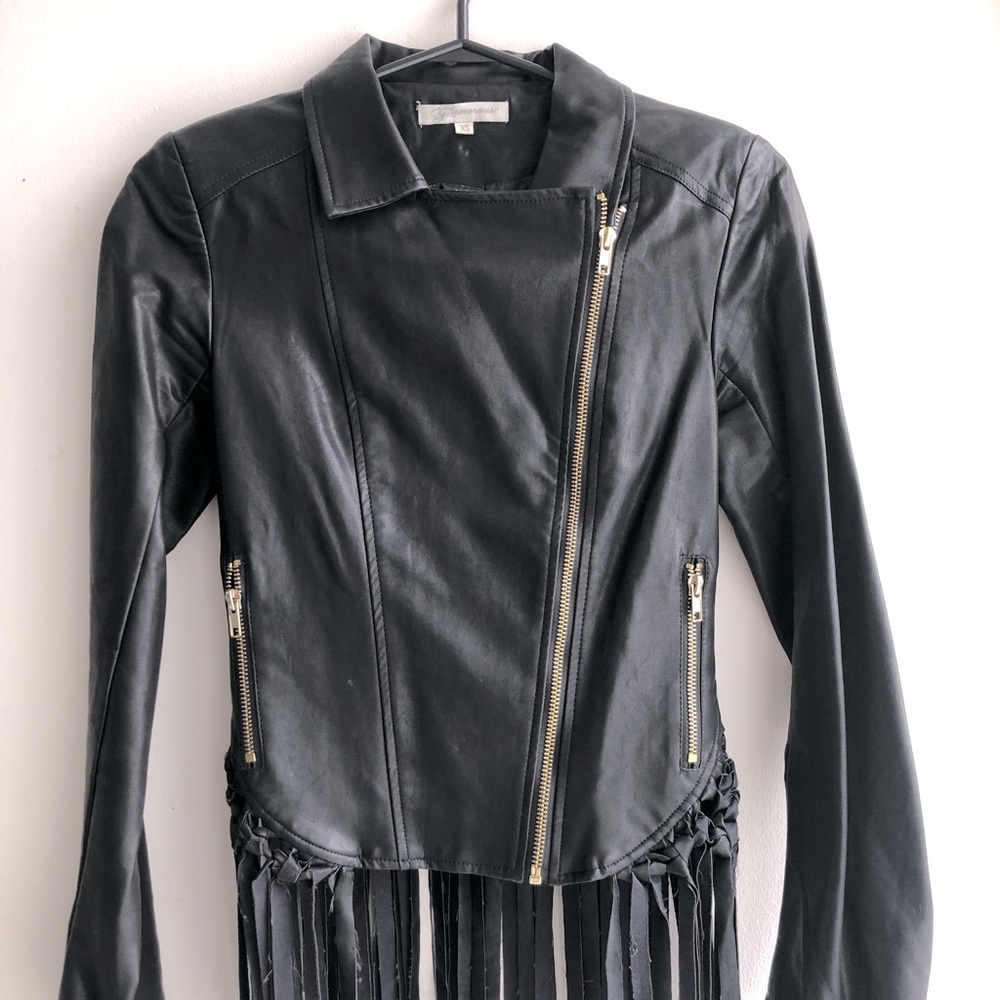 Vegan leather jacket